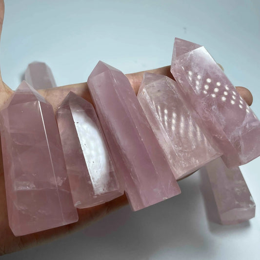 Rose quartz tower wholesale UV crystal
